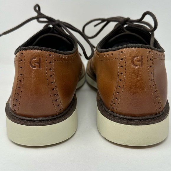Cole Haan Grand 360 Wingtip Oxford Shoes Mens Sz 9.5 British Tan Brown Leather main image 6